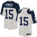 Youth Nike Dallas Cowboys &15 Devin Street Elite White Throwback Alternate NFL Jersey