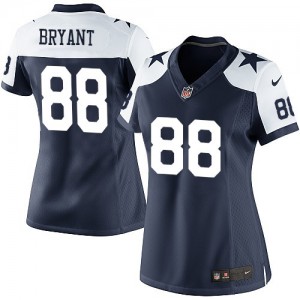 Femmes Nike Dallas Cowboys # 88 Dez Bryant élite bleu marine Throwback alternent NFL Maillot Magasin