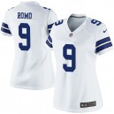 Women Nike Dallas Cowboys &9 Tony Romo Elite White NFL Jersey
