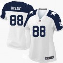 Women Nike Dallas Cowboys &88 Dez Bryant Elite White Throwback Alternate NFL Jersey