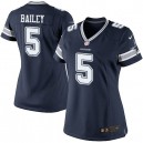 Women Nike Dallas Cowboys &5 Dan Bailey Elite Navy Blue Team Color NFL Jersey