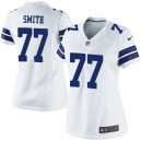Women Nike Dallas Cowboys &77 Tyron Smith Elite White NFL Jersey