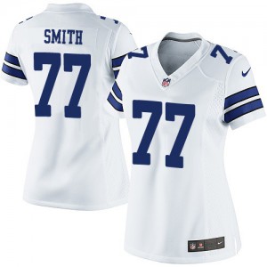Femmes Nike Dallas Cowboys # 77 Tyron Smith Élite blanc NFL Maillot Magasin