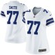 Women Nike Dallas Cowboys &77 Tyron Smith Elite White NFL Jersey