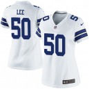 Women Nike Dallas Cowboys &50 Sean Lee Elite White NFL Jersey