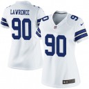 Women Nike Dallas Cowboys &90 Demarcus Lawrence Elite White NFL Jersey