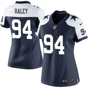 Femmes Nike Dallas Cowboys # 94 Charles Haley Élite bleu marine Throwback alternent NFL Maillot Magasin