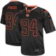 Men Nike Cincinnati Bengals &94 Domata Peko Elite Lights Out Black NFL Jersey