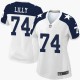 Women Nike Dallas Cowboys &74 Bob Lilly Elite White Throwback Alternate NFL Jersey