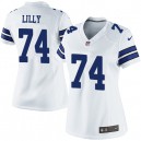 Women Nike Dallas Cowboys &74 Bob Lilly Elite White NFL Jersey