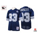Mitchell And Ness Dallas Cowboys &33 Tony Dorsett Authentic Navy Blue 25TH Patch Throwback NFL Jersey