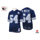 Mitchell And Ness Dallas Cowboys &54 Randy White Authentic Navy Blue 25TH Patch Throwback NFL Jersey