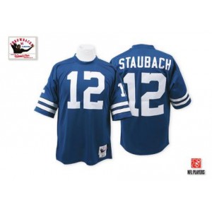 Mitchell et Ness Dallas Cowboys # 12 Roger Staubach authentique Navy Bleu Throwback NFL Maillot Magasin