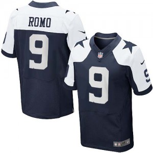 Hommes Nike Dallas Cowboys # 9 Tony Romo Élite bleu marine Throwback alternent NFL Maillot Magasin Hommes Nike Dallas Cowboys # 9 Tony Romo Élite bleu marine Throwback alternent NFL Maillot Magasin