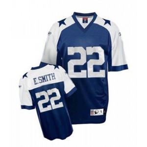 Hommes Reebok Dallas Cowboys # 22 Emmitt Smith authentique Navy Bleu Thanksgiving Throwback NFL Maillot Magasin Hommes Reebok Dallas Cowboys # 22 Emmitt Smith authentique Navy Bleu Thanksgiving Throwback NFL Maillot Magasin
