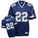Men Reebok Dallas Cowboys &22 Emmitt Smith Authentic Navy Blue Team Color Throwback NFL Jersey