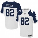 Men Nike Dallas Cowboys &82 Jason Witten Elite White Throwback Alternate NFL Jersey