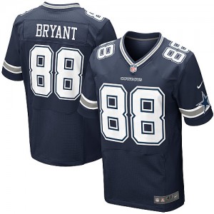 Hommes Nike Dallas Cowboys # 88 Dez Bryant élite bleu marine équipe NFL Maillot Magasin de couleur