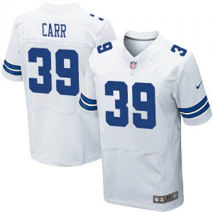 Hommes Nike Dallas Cowboys # 39 Brandon Carr Élite blanc NFL Maillot Magasin