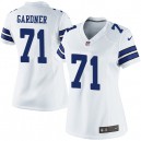 Women Nike Dallas Cowboys &71 Ben Gardner Elite White NFL Jersey