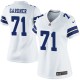 Women Nike Dallas Cowboys &71 Ben Gardner Elite White NFL Jersey
