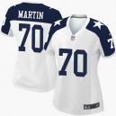 Women Nike Dallas Cowboys &70 Zack Martin Elite White Throwback Alternate NFL Jersey