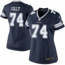 Women Nike Dallas Cowboys &74 Bob Lilly Elite Navy Blue Team Color NFL Jersey