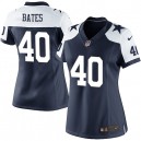 Women Nike Dallas Cowboys &40 Bill Bates Elite Navy Blue Throwback Alternate NFL Jersey