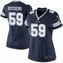 Women Nike Dallas Cowboys &59 Anthony Hitchens Elite Navy Blue Team Color NFL Jersey