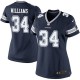 Women Nike Dallas Cowboys &34 Ryan Williams Elite Navy Blue Team Color NFL Jersey