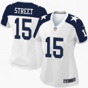 Women Nike Dallas Cowboys &15 Devin Street Elite White Throwback Alternate NFL Jersey