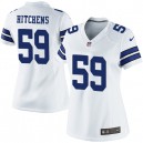 Women Nike Dallas Cowboys &59 Anthony Hitchens Elite White NFL Jersey