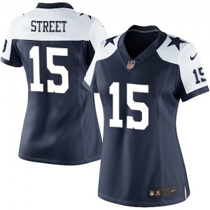 Femmes Nike Dallas Cowboys # 15, rue Devin élite bleu marine Throwback alternent NFL Maillot Magasin