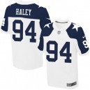 Men Nike Dallas Cowboys &94 Charles Haley Elite White Throwback Alternate NFL Jersey