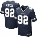 Men Nike Dallas Cowboys &92 Jeremy Mincey Elite Navy Blue Team Color NFL Jersey