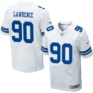 Hommes Nike Dallas Cowboys # 90 Élite Demarcus Laurent blanc NFL Maillot Magasin