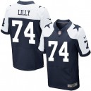 Men Nike Dallas Cowboys &74 Bob Lilly Elite Navy Blue Throwback Alternate NFL Jersey