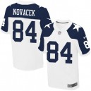 Men Nike Dallas Cowboys &84 Jay Novacek Elite White Throwback Alternate NFL Jersey