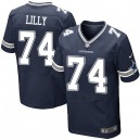 Men Nike Dallas Cowboys &74 Bob Lilly Elite Navy Blue Team Color NFL Jersey
