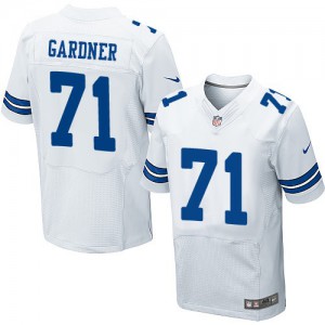 Hommes Nike Dallas Cowboys # 71 Ben Gardner Élite blanc NFL Maillot Magasin