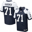 Men Nike Dallas Cowboys &71 Ben Gardner Elite Navy Blue Throwback Alternate NFL Jersey