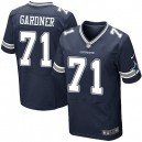 Men Nike Dallas Cowboys &71 Ben Gardner Elite Navy Blue Team Color NFL Jersey