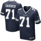 Men Nike Dallas Cowboys &71 Ben Gardner Elite Navy Blue Team Color NFL Jersey