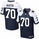 Men Nike Dallas Cowboys &70 Zack Martin Elite Navy Blue Throwback Alternate NFL Jersey