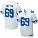Men Nike Dallas Cowboys &69 Henry Melton Elite White NFL Jersey