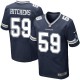 Men Nike Dallas Cowboys &59 Anthony Hitchens Elite Navy Blue Team Color NFL Jersey
