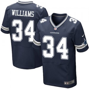 Hommes Nike Dallas Cowboys # 34 Ryan Williams Élite bleu marine équipe NFL Maillot Magasin de couleur