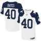 Men Nike Dallas Cowboys &40 Bill Bates Elite White Throwback Alternate NFL Jersey
