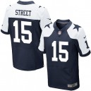 Men Nike Dallas Cowboys &15 Devin Street Elite Navy Blue Throwback Alternate NFL Jersey