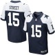 Men Nike Dallas Cowboys &15 Devin Street Elite Navy Blue Throwback Alternate NFL Jersey